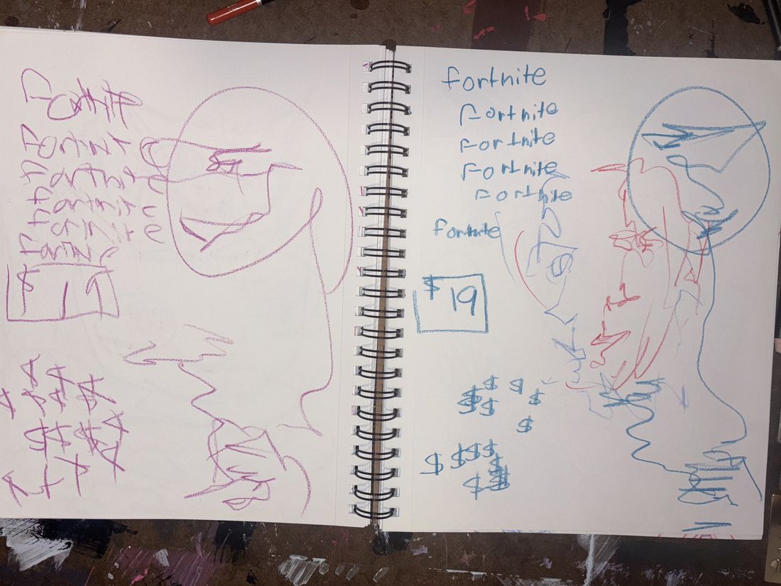 Lefty Rehab / Training Sketchbook page 17