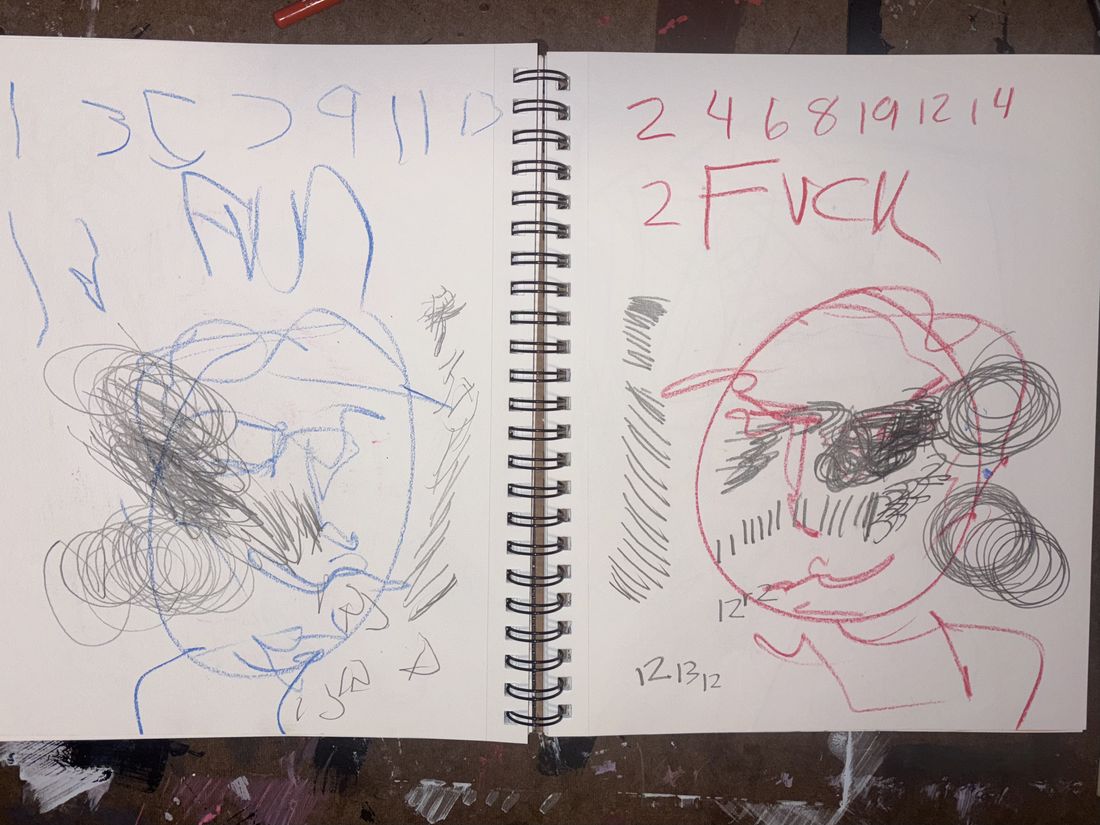 Lefty Rehab / Training Sketchbook page 34