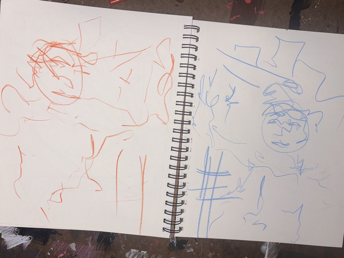 Lefty Rehab / Training Sketchbook page 40