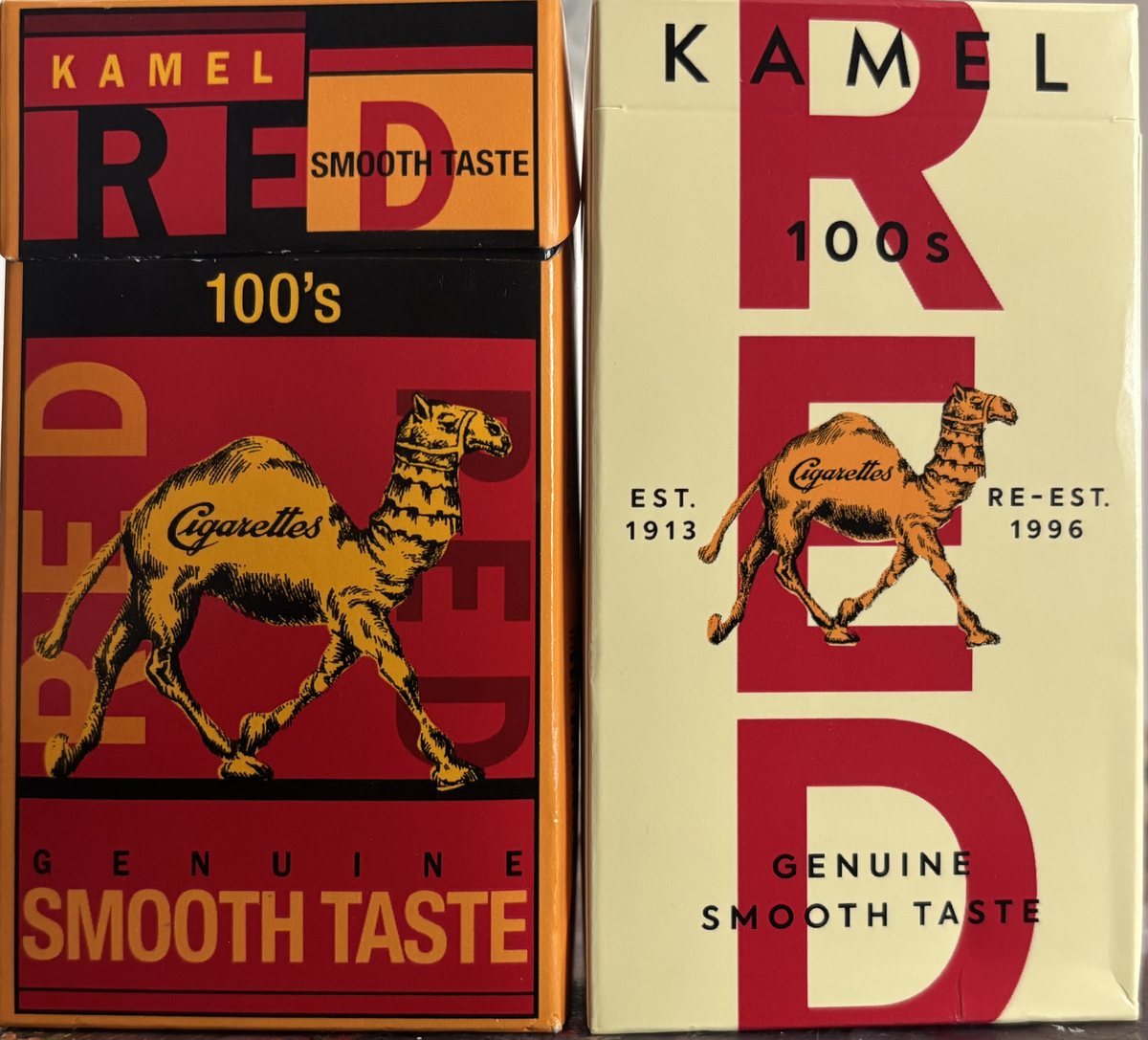 Kamel Red packaging