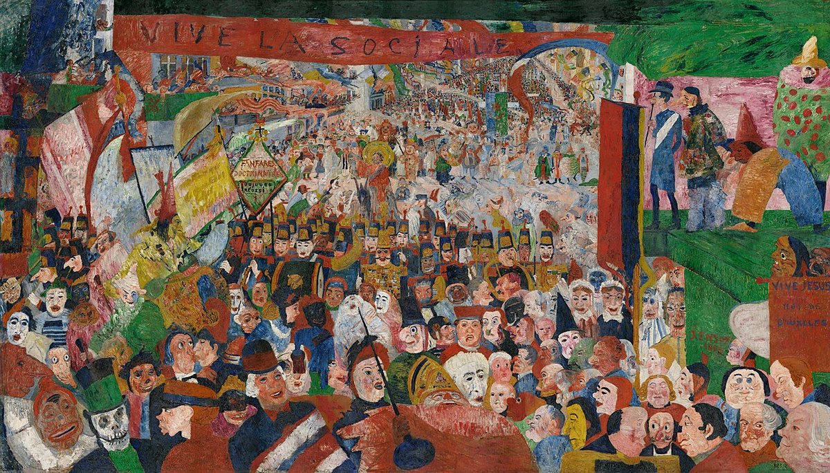 James Ensor, Christ's Entry Into Brussels in 1889