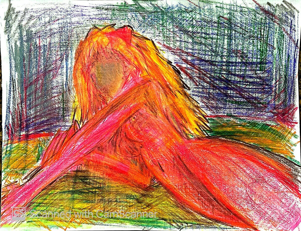 Asuka — colored pencil study
