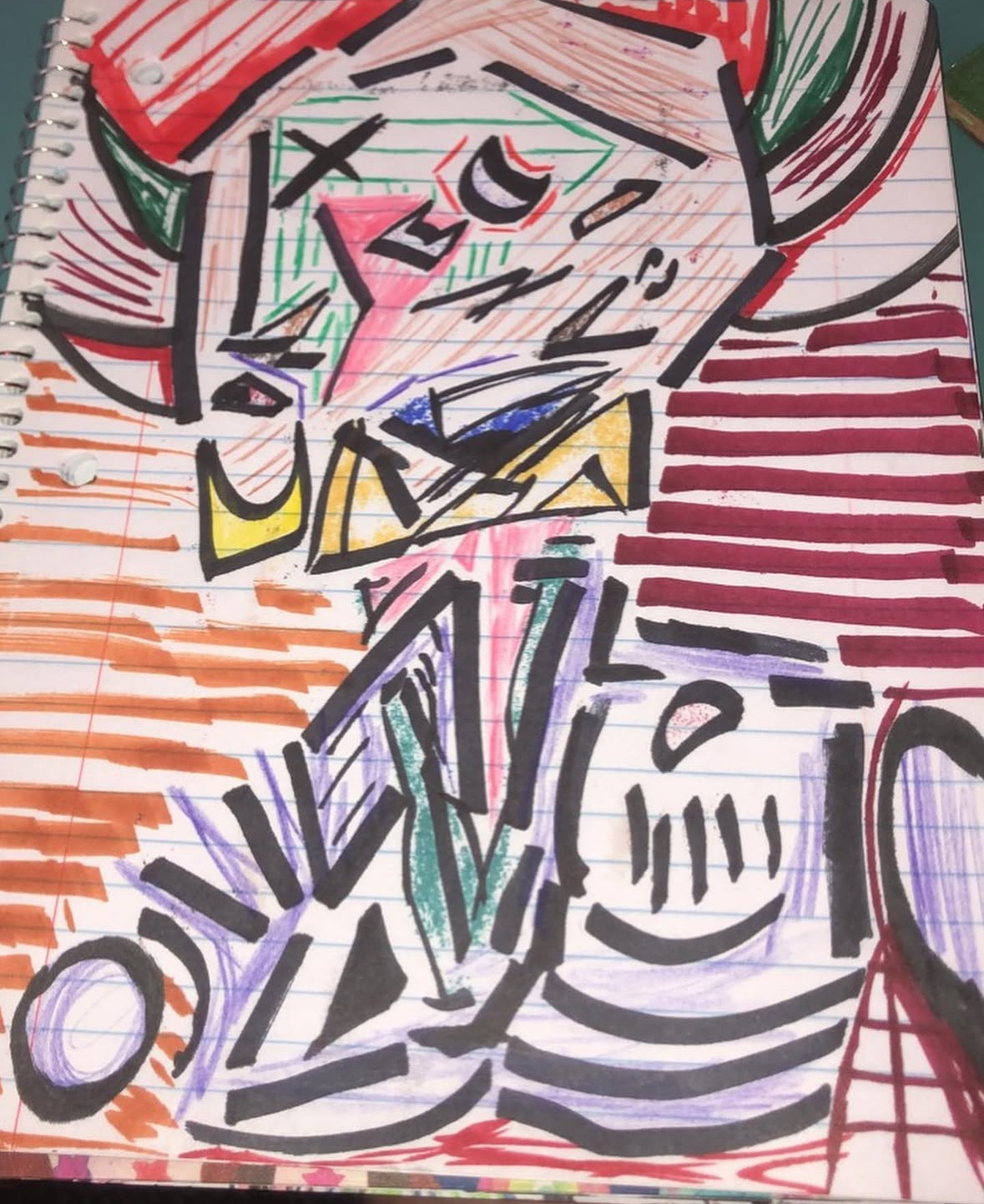 Original Nerve Damage sketch, August 2021